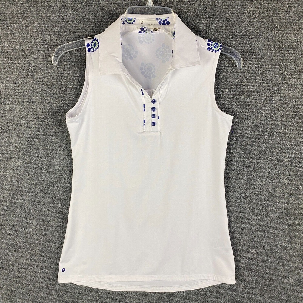 Nancy Lopez Golf Polo Women's Small Top Sleeveless Polyester Blend S